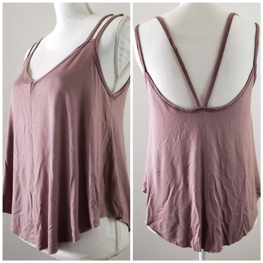 Ethereal Y2K Style Strappy Tank Top Pink XS